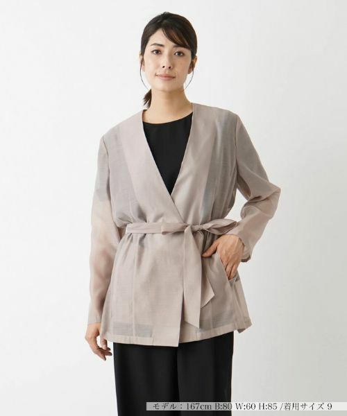 Leilian / レリアン テーラードジャケット | 【きれいめ】洗えるジャケット【Leilian WHITE LABEL】 | 詳細13