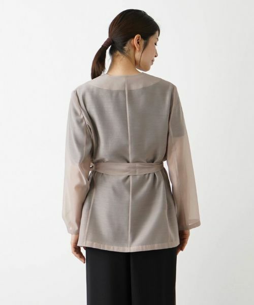 Leilian / レリアン テーラードジャケット | 【きれいめ】洗えるジャケット【Leilian WHITE LABEL】 | 詳細20