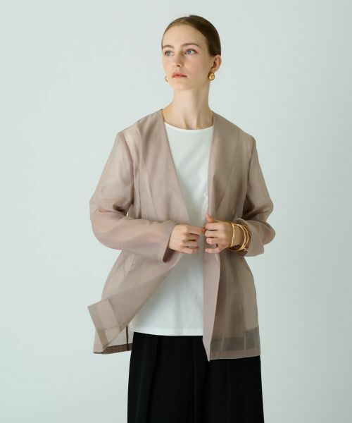 Leilian / レリアン テーラードジャケット | 【きれいめ】洗えるジャケット【Leilian WHITE LABEL】 | 詳細4