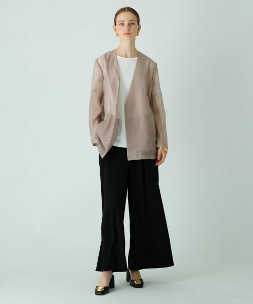 Leilian / レリアン テーラードジャケット | 【きれいめ】洗えるジャケット【Leilian WHITE LABEL】 | 詳細6