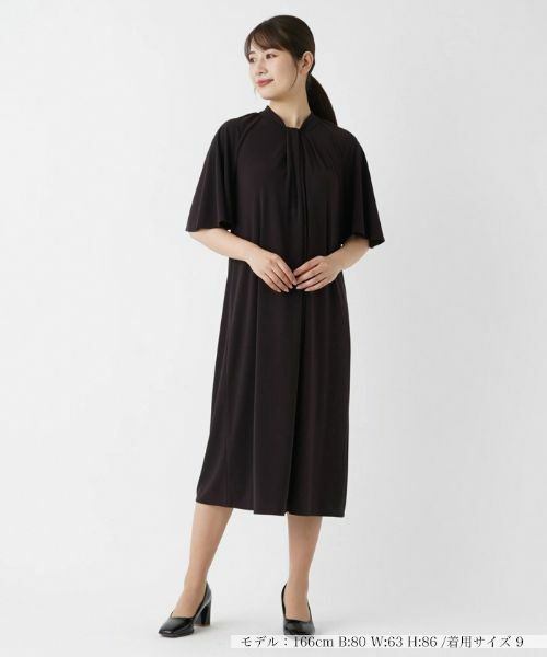 Leilian / レリアン ドレス | 【店舗人気】洗えるワンピース(ブラウン)