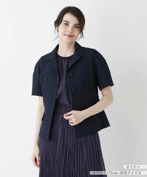 Leilian / レリアン テーラードジャケット | 洗えるカラーシングルジャケット | 詳細14