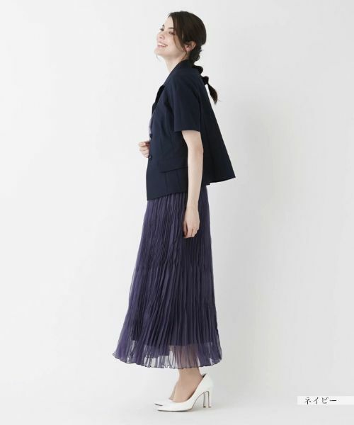 Leilian / レリアン テーラードジャケット | 洗えるカラーシングルジャケット | 詳細16