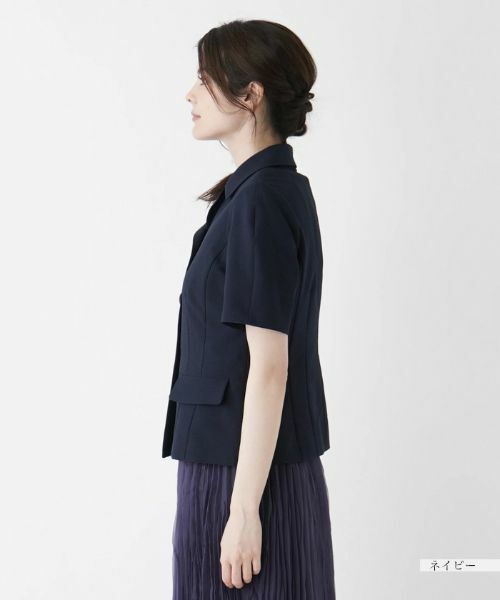 Leilian / レリアン テーラードジャケット | 洗えるカラーシングルジャケット | 詳細19