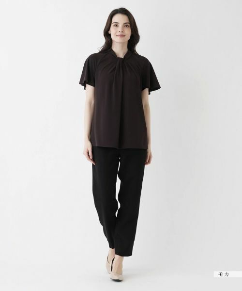 Leilian / レリアン カットソー | ボウタイ風プルオーバーブラウス | 詳細15