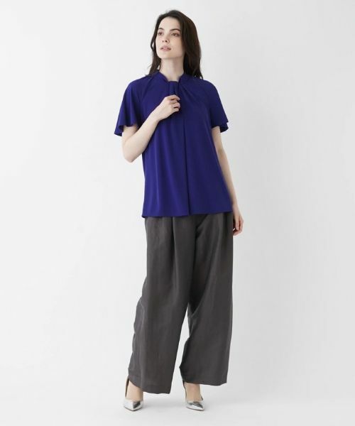 Leilian / レリアン カットソー | ボウタイ風プルオーバーブラウス | 詳細18