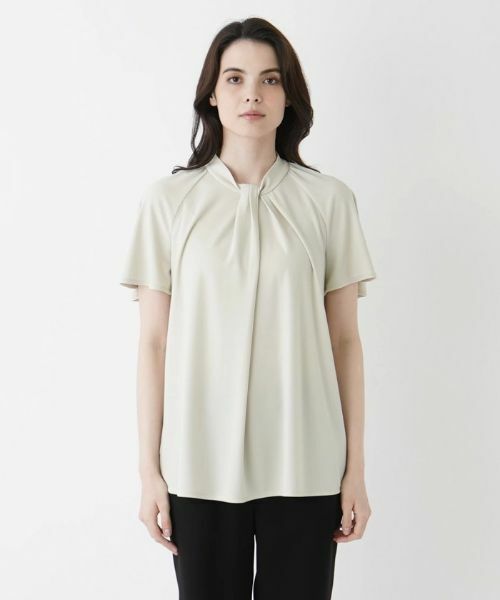 Leilian / レリアン カットソー | ボウタイ風プルオーバーブラウス | 詳細7