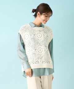 Leilian / レリアン テーラードジャケット | ニットベスト