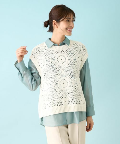 Leilian / レリアン テーラードジャケット | ニットベスト | 詳細2