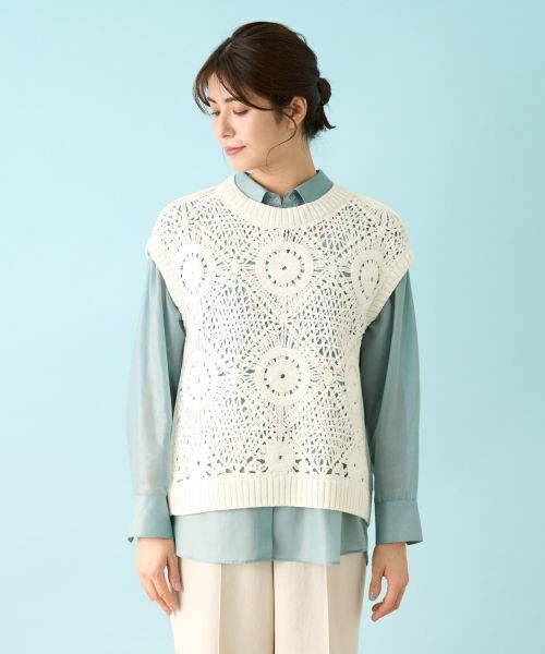 Leilian / レリアン テーラードジャケット | ニットベスト | 詳細3