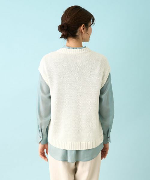 Leilian / レリアン テーラードジャケット | ニットベスト | 詳細5