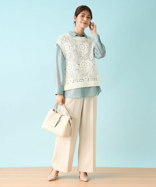 Leilian / レリアン テーラードジャケット | ニットベスト | 詳細6