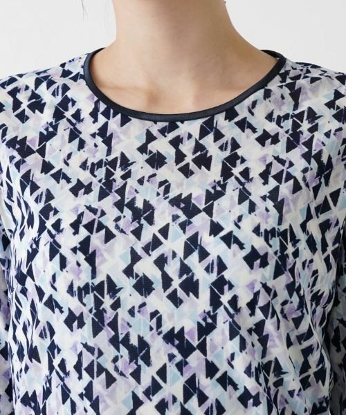 Leilian / レリアン カットソー | ジオメトリック柄カットソー | 詳細10