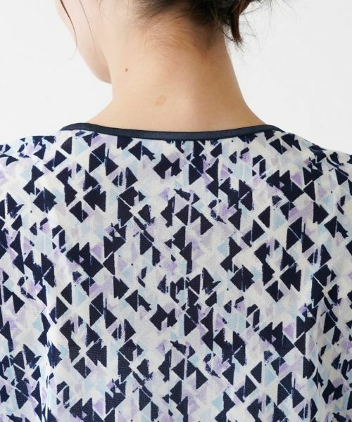 Leilian / レリアン カットソー | ジオメトリック柄カットソー | 詳細11