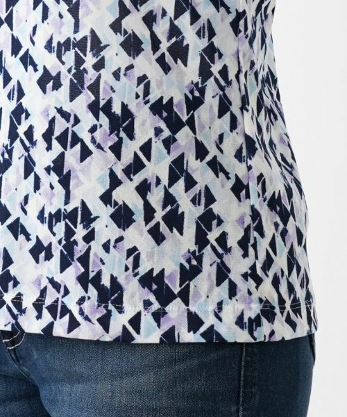 Leilian / レリアン カットソー | ジオメトリック柄カットソー | 詳細13