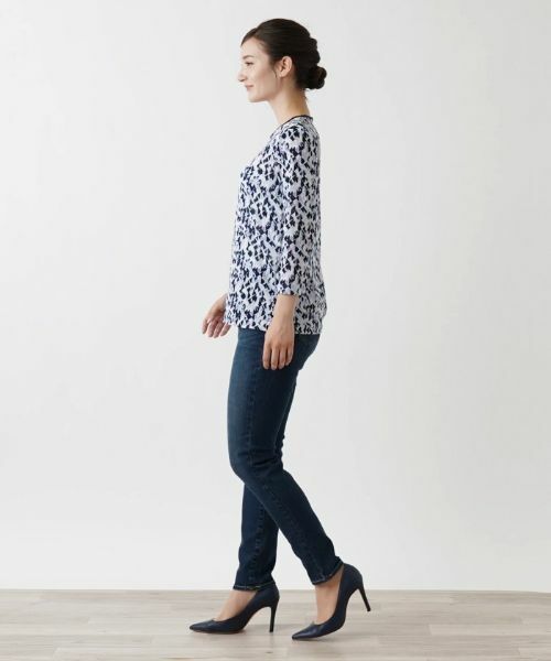 Leilian / レリアン カットソー | ジオメトリック柄カットソー | 詳細5