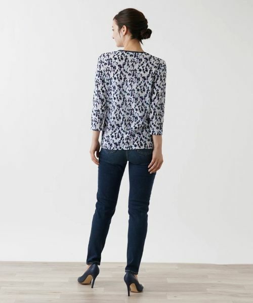 Leilian / レリアン カットソー | ジオメトリック柄カットソー | 詳細6