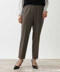 Leilian / レリアン その他パンツ | チェック柄センタープレスパンツ