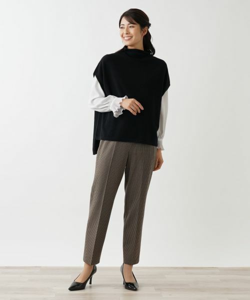 Leilian / レリアン その他パンツ | チェック柄センタープレスパンツ | 詳細1