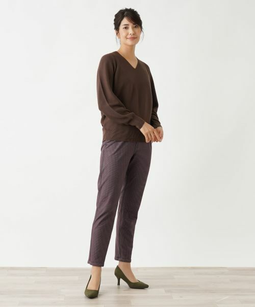 Leilian / レリアン その他パンツ | チェック柄イージーパンツ | 詳細4