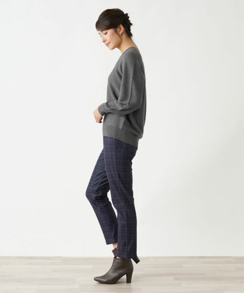 Leilian / レリアン その他パンツ | チェック柄イージーパンツ | 詳細9