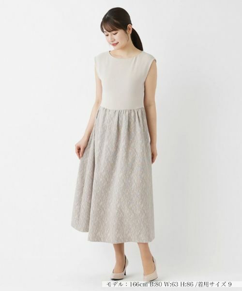 Leilian / レリアン ドレス | 【セレモニー】ストレッチフレンチスリーブワンピース | 詳細13