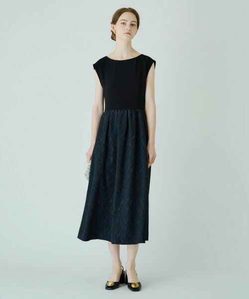 Leilian / レリアン ドレス | 【セレモニー】ストレッチフレンチスリーブワンピース | 詳細3