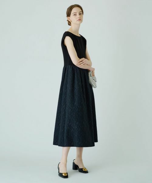 Leilian / レリアン ドレス | 【セレモニー】ストレッチフレンチスリーブワンピース | 詳細4