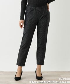 Leilian / レリアン その他パンツ | あったかデニム調プリントスリムパンツ