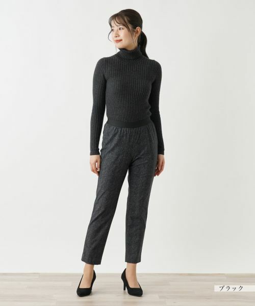 Leilian / レリアン その他パンツ | あったかデニム調プリントスリムパンツ | 詳細11