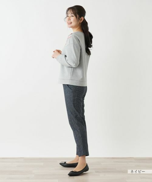 Leilian / レリアン その他パンツ | あったかデニム調プリントスリムパンツ | 詳細16