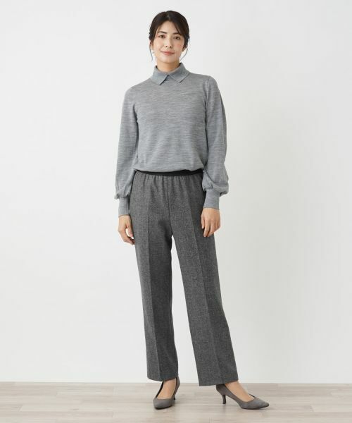 Leilian / レリアン その他パンツ | センタープレステーパードパンツ | 詳細1