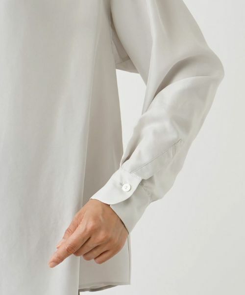 Leilian / レリアン シャツ・ブラウス | リボンタイ付きシルクブラウス | 詳細10