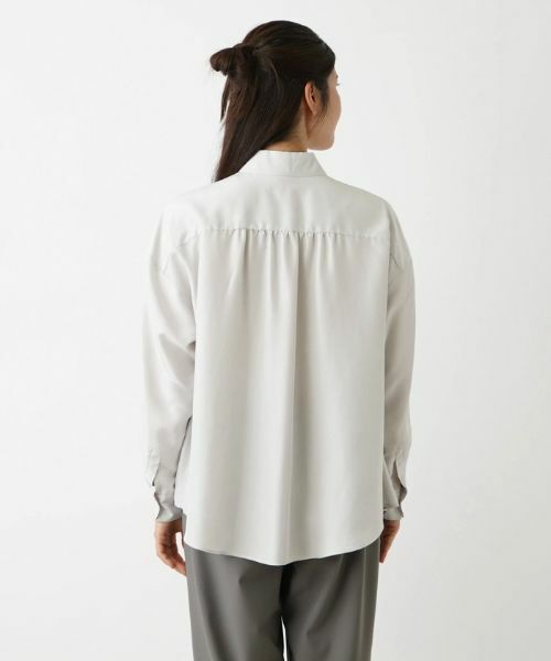 Leilian / レリアン シャツ・ブラウス | リボンタイ付きシルクブラウス | 詳細6