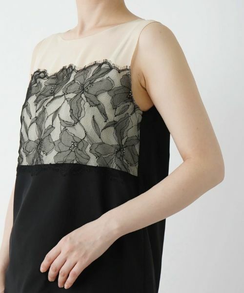 Leilian / レリアン シャツ・ブラウス | 【店舗人気】異素材切替ノースリーブブラウス | 詳細16