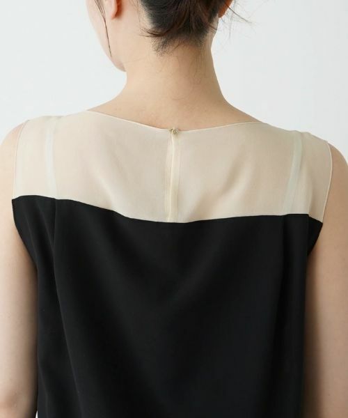Leilian / レリアン シャツ・ブラウス | 【店舗人気】異素材切替ノースリーブブラウス | 詳細27