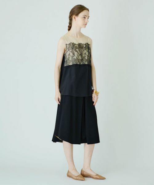 Leilian / レリアン シャツ・ブラウス | 【店舗人気】異素材切替ノースリーブブラウス | 詳細5