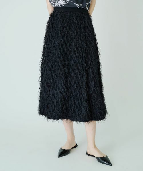 Leilian / レリアン ミニ・ひざ丈スカート | フェザーフレアスカート | 詳細1