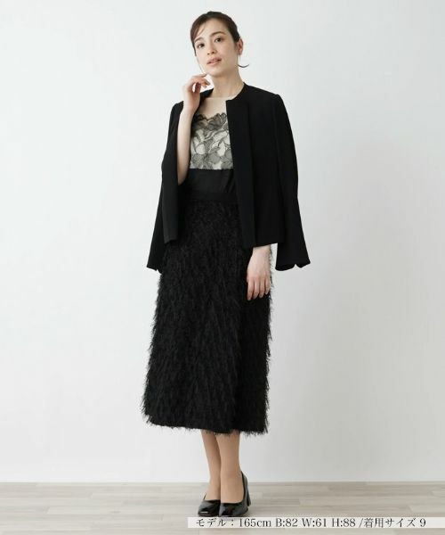 Leilian / レリアン ミニ・ひざ丈スカート | フェザーフレアスカート | 詳細11