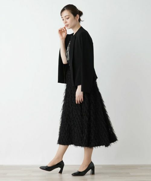 Leilian / レリアン ミニ・ひざ丈スカート | フェザーフレアスカート | 詳細12