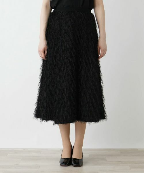 Leilian / レリアン ミニ・ひざ丈スカート | フェザーフレアスカート | 詳細14