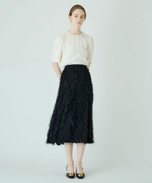 Leilian / レリアン ミニ・ひざ丈スカート | フェザーフレアスカート | 詳細3