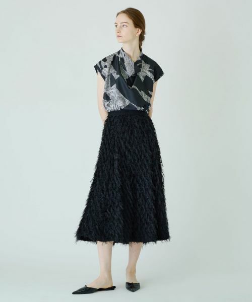 Leilian / レリアン ミニ・ひざ丈スカート | フェザーフレアスカート | 詳細7