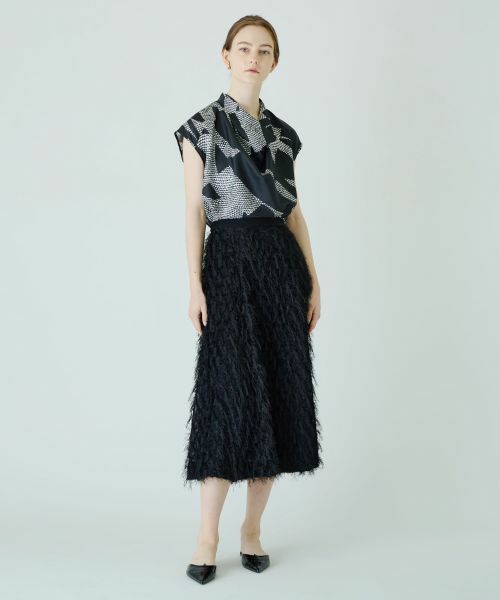 Leilian / レリアン ミニ・ひざ丈スカート | フェザーフレアスカート | 詳細8