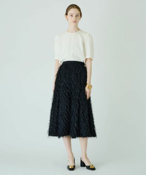 Leilian / レリアン ミニ・ひざ丈スカート | フェザーフレアスカート | 詳細9