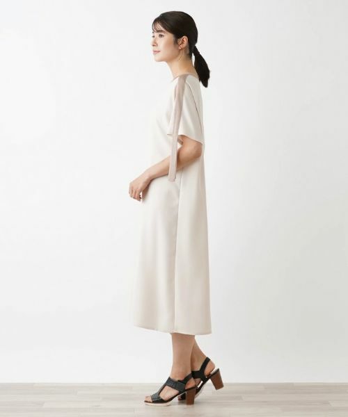 Leilian / レリアン ドレス | 洗える半袖ワンピース【Leilian WHITE LABEL】 | 詳細2