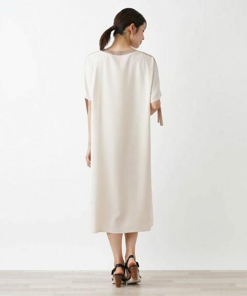 Leilian / レリアン ドレス | 洗える半袖ワンピース【Leilian WHITE LABEL】 | 詳細3