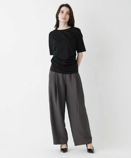 Leilian / レリアン カットソー | ラウンドネック五分袖カットソー | 詳細4