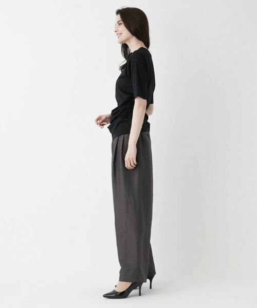 Leilian / レリアン カットソー | ラウンドネック五分袖カットソー | 詳細5