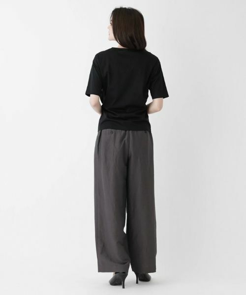 Leilian / レリアン カットソー | ラウンドネック五分袖カットソー | 詳細6